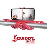 SQUIDDYMAX - Treppiede flessibile, 23 ventose per attaccarlo su ogni superficie, dotato di filettatura 1/4", utilizzo sia verticale che orizzontale