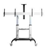 Carrello Porta TV mobile per 2 schermi VESA da 37/60" (50kg x2)