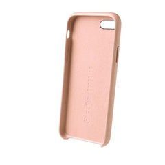 SUPERIOR - Cover in pelle sintetica con copertura tasti in alluminio colorato, colore rosa compatibile con Apple iPhone SE 2020/ iPhone 8/ iPhone 7