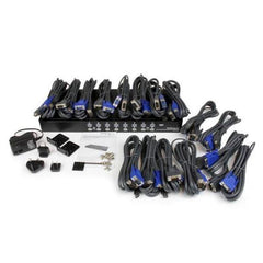 Switch KVM USB per rack 1U 16 porte