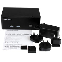 Switch KVM a 2 porte dual VGA