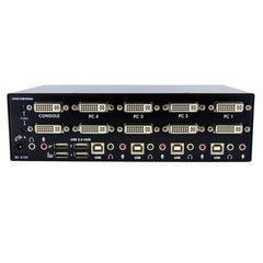 Switch KVM Dual DVI USB 4 port