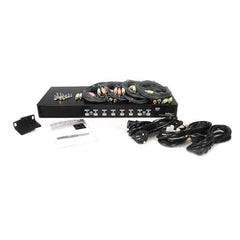 Switch KVM VGA USB a 8 porte montabile su rack con audio (cavi audio inclusi)