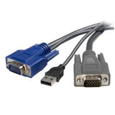Cavo KVM ultra-sottile VGA USB 2 in 1 1,8 m