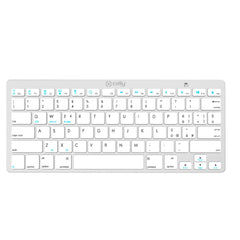 SWKEYBOARDBT - Tastiera wireless, finitura simil alluminio, tasti silenziosi