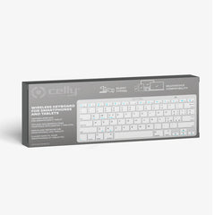 SWKEYBOARDBT - Tastiera wireless, finitura simil alluminio, tasti silenziosi
