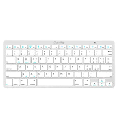 SWKEYBOARDBT - Tastiera wireless, finitura simil alluminio, tasti silenziosi