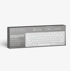 SWKEYBOARDBT - Tastiera wireless, finitura simil alluminio, tasti silenziosi