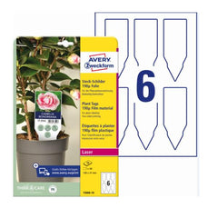 Cartellini ultraresistenti in plastica da 190µ, bordi lisci, formato 128x47mm