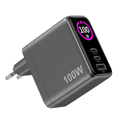 TCSCREEN2C1A100 - 100W GaN Wall Charger with integrated Screen