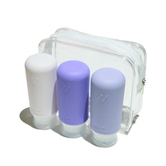 MUITOMAS - Set flaconcini da viaggio lilla