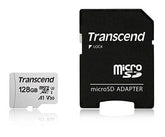 TS128GUSD300S-A - microSD da 128GB, con adattatore, UHS-I U3 A1
