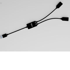 HUB USB-A CAVO Flessibile a 2 porte (2x USB-A)