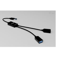 HUB USB-A CAVO Flessibile a 2 porte (2x USB-A)