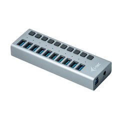 HUB USB-A 3.0 a 10 porte USB 3.0 + ALIMENTAZIONE 48 W