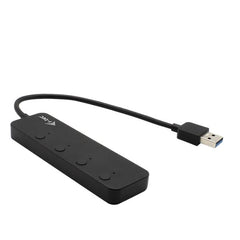 HUB USB-A 3.2 a 4 Porte USB A 3.2 Gen 1 (BC 1.2) con On/Off singola porta