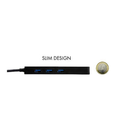 HUB USB-A 3.0 a 3 Porte USB A + 1x RJ45 Ethernet