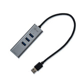 HUB USB-A 3.0 a 3 Porte USB-A 3.0 + 1x RJ45 Ethernet
