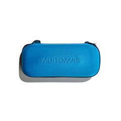 MUITOMAS - Ombrello pieghevole con custodia blu ottanio