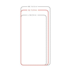 UNICA VIEW - Custodia universale con display a vista, funzione stand compatibile con gli smartphone da 4.5" a 5" dimensione display