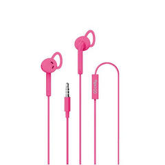 UP400ACT - Auricolare a filo stereo con jack 3,5mm a goccia, remote control e microfono integrato, comodi archetti, lunghezza cavo 1.2 mt, studiato per lo sport