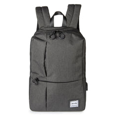 URBANBACK - Zaino per Laptop fino a 14", due tasche interne, fascia per trolley, porta USB con cavo integrato