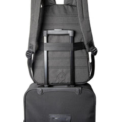 URBANBACK - Zaino per Laptop fino a 14", due tasche interne, fascia per trolley, porta USB con cavo integrato