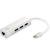 LEVELONE USB-0504 - ADATTATORE DI RETE USB-C GIGABIT+ HUB 3-PORTE USB 3.0