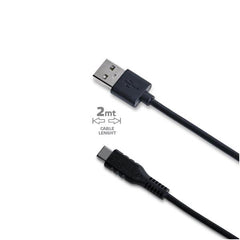 USB-C2M - Cavo USB-A a USB-C, lunghezza 2 metri, potenza massima 15 Watt