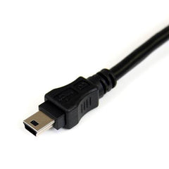 Cavo a doppia alimentazione per disco rigido esterno HDD a splitter Y - cavo USB A a mini B da 1,8m