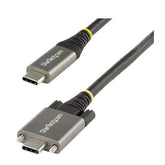 Cavo USB-C con viti di bloccaggio laterali da 1m - Cavo da USB-C a USB- C certificato USB-IF 10Gbps - Cavo USB-C 3.1/3.2 Gen 2 - 100W (5A) PD - Supporta DP Alt Mode - Cavo dati e d