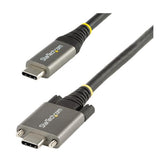 Cavo USB-C con viti di bloccaggio laterali da 50cm - Cavo da USB-C a USB- C certificato 10Gbps - Cavo USB-C 3.2 Gen 2 - 100W (5A) PD - Supporta DP Alt Mode - Cavo dati e di ricaric