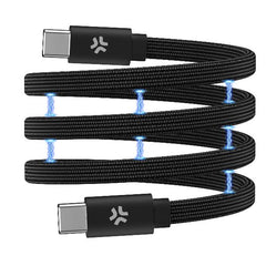 USBC2MAG2M60 - Cavo USB-C a USB-C, lunghezza 2 metri, potenza massima 60 Watt, sistema magnetico integrato per riavvolgere il cavo