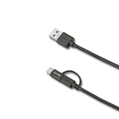 USBCMICRO - Cavo USB-A a Micro Usb, adattatore con porta USB-C, lunghezza cavo 1 metro, potenza massima 15 Watt