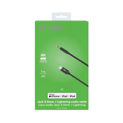 USBLIGHT35MM - Cavo audio stereo Lightninga Jack 3.5mm, lunghezza 1 metro, certificazione "MFI"