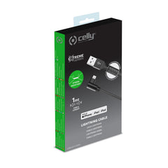 USBLIGHTLSH - Cavo USB-A a Lightning, lunghezza 1 metro, potenza massima 12 Watt, Certificazione "MFI". connettore a L