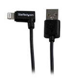 Cavo connettore ad angolo lightning a 8 pin Apple a USB nero da 1 m