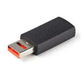 Adattatore USB maschio/femmina con ricarica sicura grazie al blocco dati