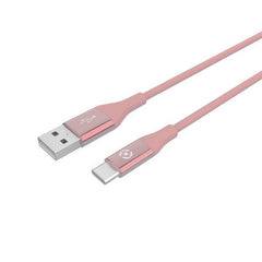 USBTYPECCOLOR - Cavo USB-A a USB-C, lunghezza 1 metro, potenza massima 15 Watt, guaina ultra resistente