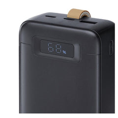Battery Bank con LCD 30.000 mAh PD 65W per Laptop Nera