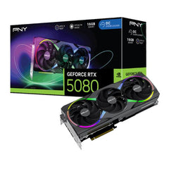 PNY GeForce RTX™ 5080 ARGB EPIC-X RGB™ Overclocked Triple Fan GPU