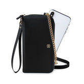 VENERE - Portafoglio universale con chiusura zip, laccio da polso e tracolla removibile inclusi, fissaggio smartphone magnetico compatibile con gli smartphone fino a 6.7"