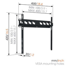 SERIE M - MA 3000 fissa, 32"-65"