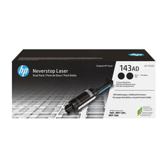 Kit ricarica toner nero originale Neverstop HP 143AD dual-pack