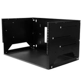 Armadio Rack per Montaggio a Parete con Ripiano Incorporato 4U 19" - Server rack Open Frame con profondità regolabile - Quadro Rack Dati a 2 montanti per apparecchiature AV/Telecom