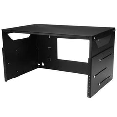 Armadio Rack per Montaggio a Parete con Ripiano Incorporato 4U 19" - Server rack Open Frame con profondità regolabile - Quadro Rack Dati a 2 montanti per apparecchiature AV/Telecom