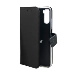 WALLY - Custodia a libro in pelle sintetica con chiusura flap magnetico, slot per carte e funzione stand colore nero compatibile con Samsung Galaxy A04s/ Galaxy A13 5G