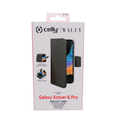 WALLY - Custodia a libro in pelle sintetica con chiusura flap magnetico, slot per carte e funzione stand Samsung Galaxy Xcover 6 Pro/ Galaxy Xcover 6 Pro Enterprise Edition