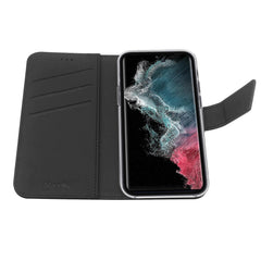 WALLY - Custodia a libro in pelle sintetica con chiusura flap magnetico, slot per carte e funzione stand per Samsung Galaxy S23 Ultra 5G/ Galaxy S23 Ultra 5G Enterprise Edition
