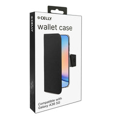 WALLY - Custodia a libro in pelle sintetica con chiusura flap magnetico, slot per carte e funzione stand perSamsung Galaxy A36 5G/ Galaxy A36 5G Enterprise Edition
